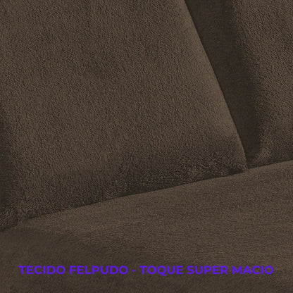 Jogo de Cama Plush Soft - Sono Quentinho Tabaco