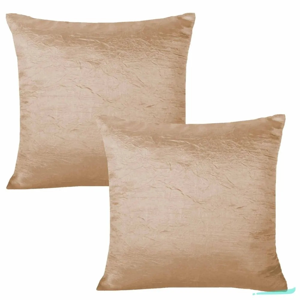 Kit 2 Capas De Almofadas Cetim Premium - Dourado