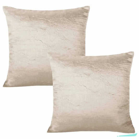 Kit 2 Capas De Almofadas Cetim Premium - Pérola
