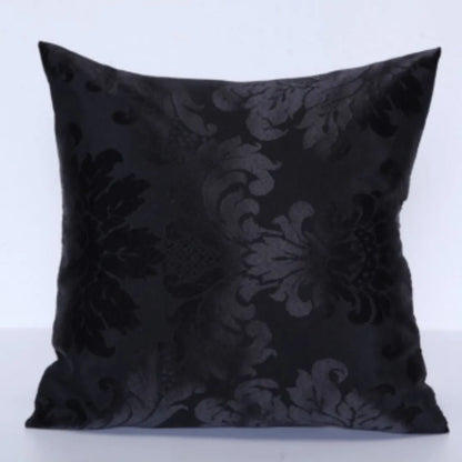 Kit 4 Capas De Almofadas Jacquard Premium - Folhas Verdes