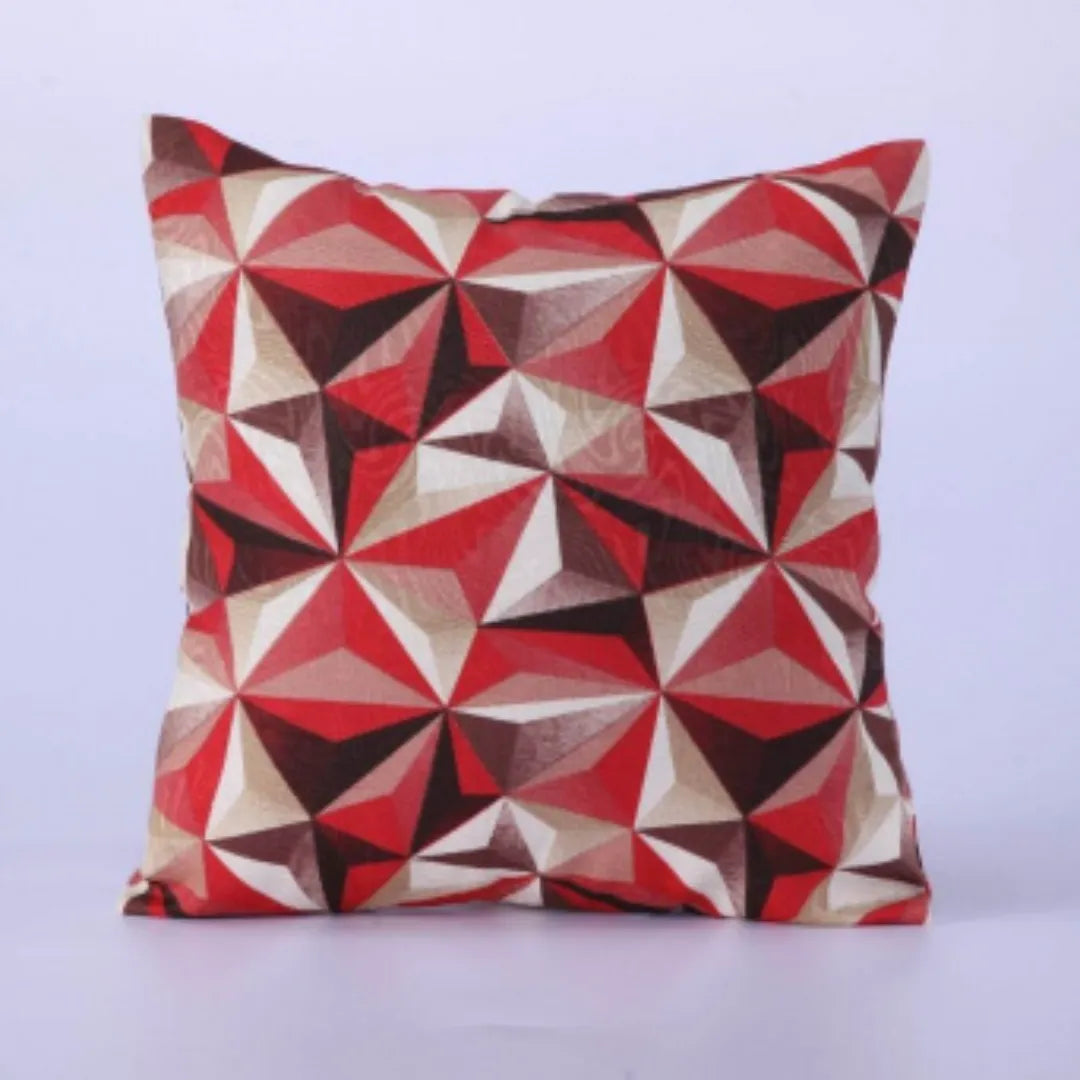 Kit 4 Capas De Almofadas Jacquard Premium - Geométrica com Palha