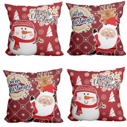 Kit 4 Capas de Almofadas Natal - Merry Christimas