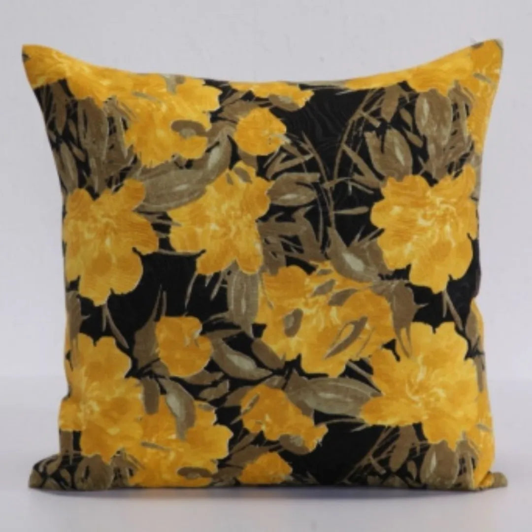 Kit 4 Capas De Almofadas Jacquard Premium - Jasmin e Amarelo