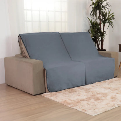 Manta Protetora de Sofá Retrátil Anti Arranhão - Cinza