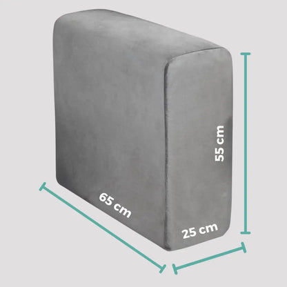 Capa para Braço de Sofá Suede Confort  Kit 2 - Cinza Chumbo