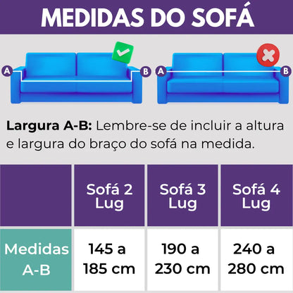 Capa de Sofá Anti Arranhão - Caramelo