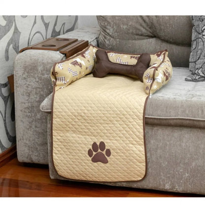 Protetor de Sofá Pet Impermeável Pequeno - Creme