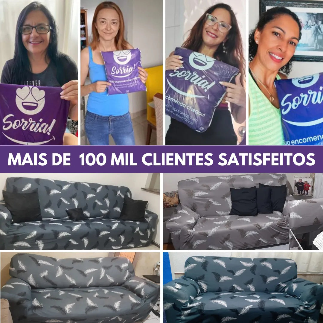 Capa de Sofá Elastex - Modern Leaf