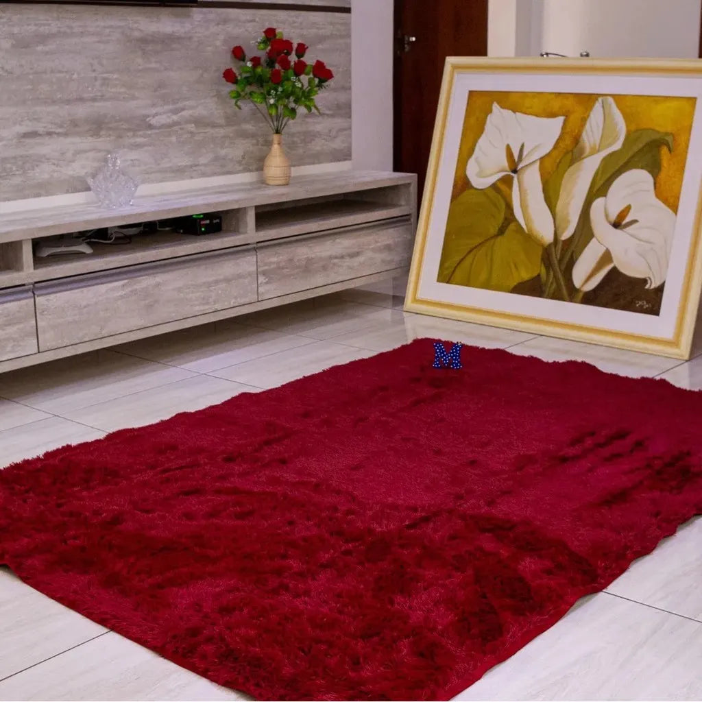 Tapete Felpudo - Bordô (4 Tamanhos)