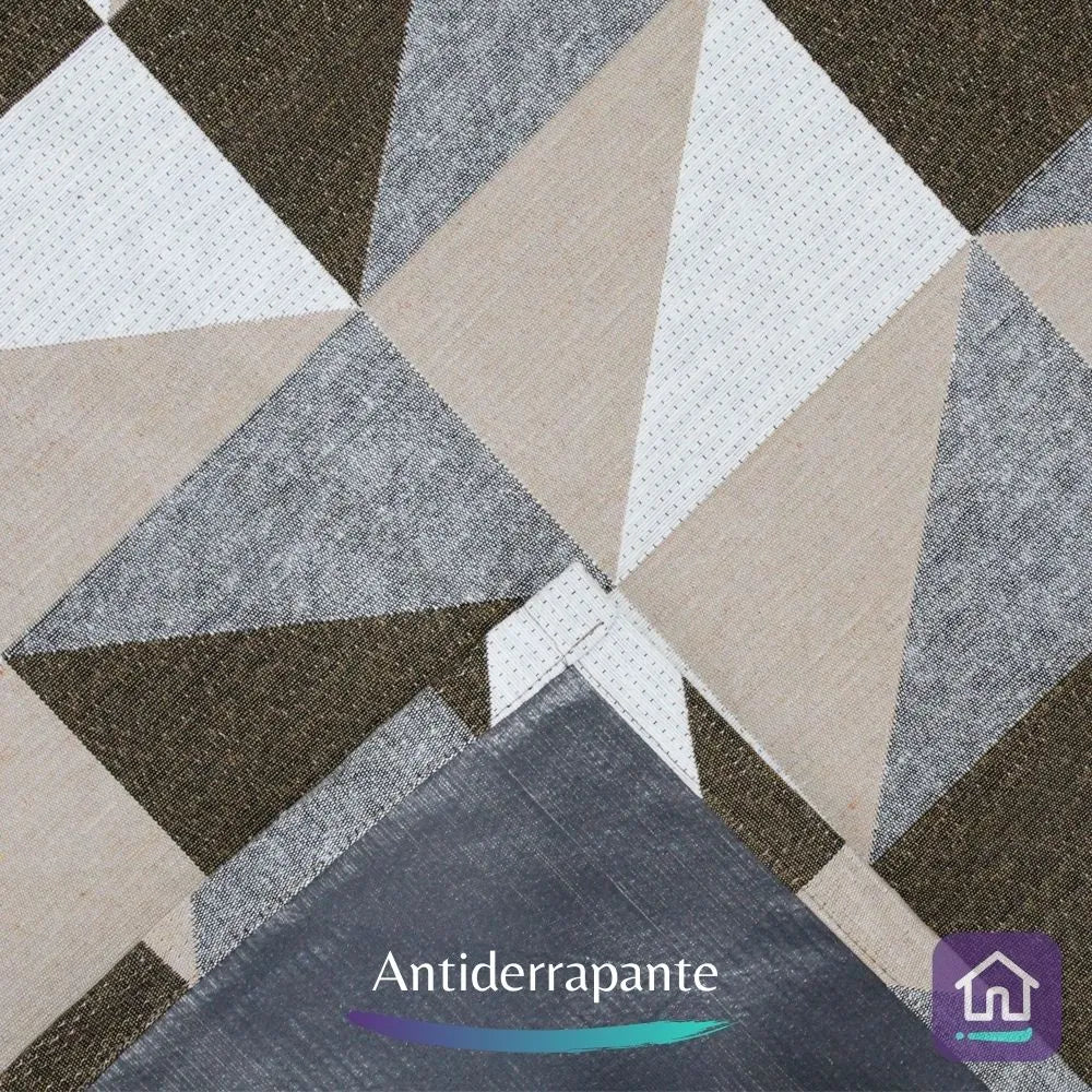 Tapete Jacquard Losango -  Marrom (5 Tamanhos)