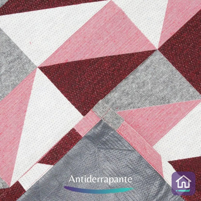 Tapete Jacquard Losango -  Vermelho (3 Tamanhos)