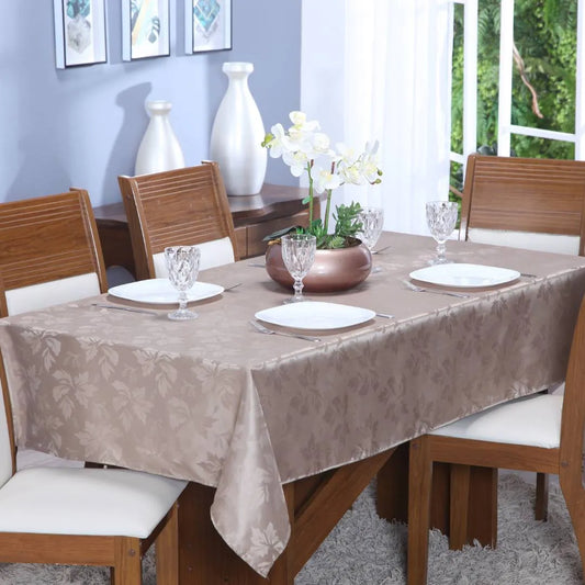Toalha de Mesa Jacquard - Capuccino