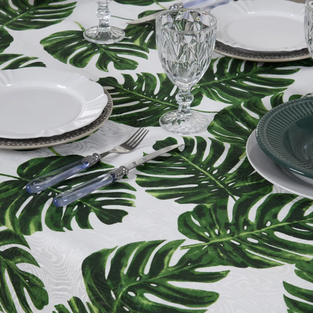 Toalha de Mesa Jacquard - Costela de Adão