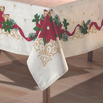 Toalha de Mesa Natalina - Branca