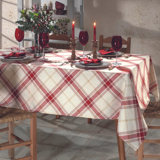 Toalha de Mesa Natalina - Xadrez