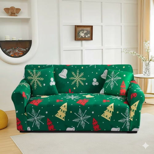 Capa de Sofá Natalina  Spandex Special - Pinheiro Encantado