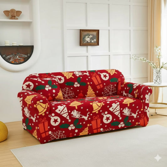 Capa de Sofá  Natalina Spandex Special - Sonho de Natal