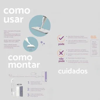 Vassoura Mop Spray Fresh Limp