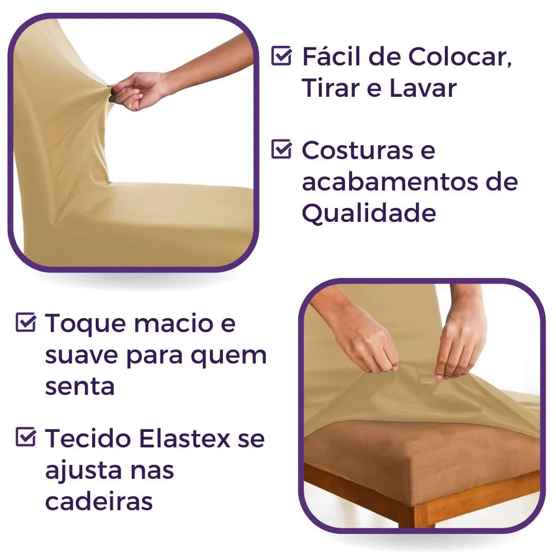 Capa de Cadeira Impermeável Deluxe - Doce de Leite