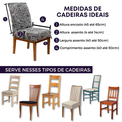 Capa Para Cadeira de Jantar - Nativa