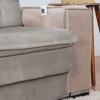 Protetor Braço de Sofá Arranhador para Gatos Kit 2 - Bege