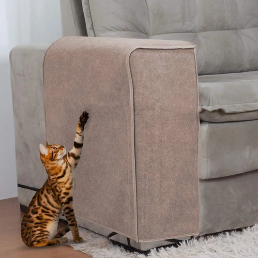 Protetor Braço de Sofá Arranhador para Gatos Kit 2 - Bege