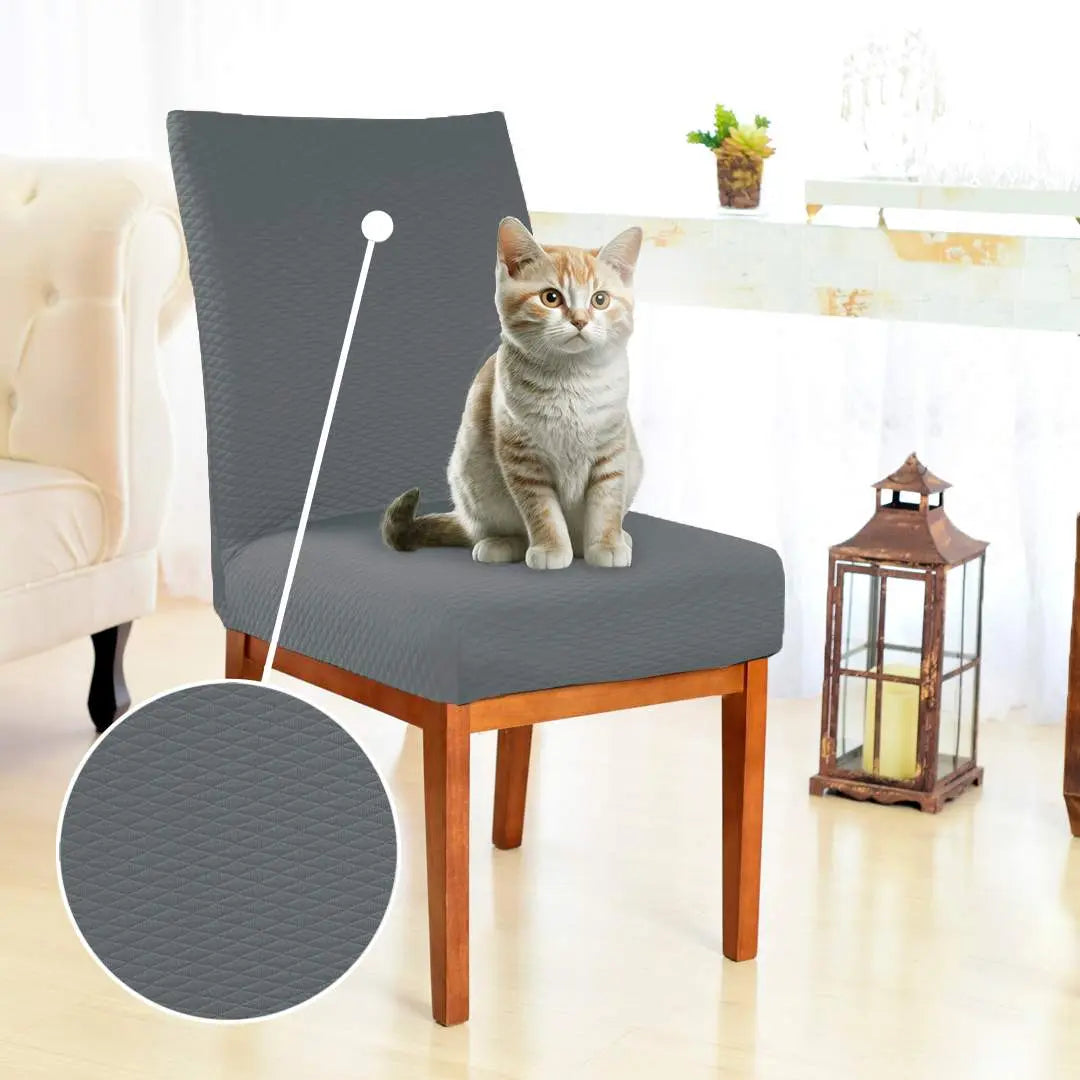 Capa Protetora Cadeira Arranhão Gato Protex Duo - Cinza Escuro