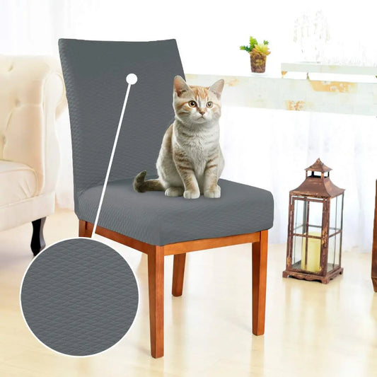 Capa Protetora Cadeira Arranhão Gato Protex Duo - Cinza Escuro