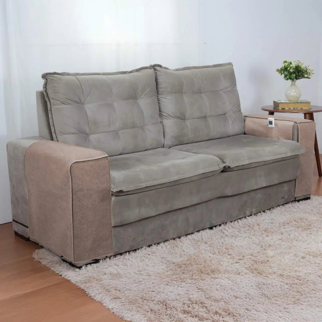 Protetor Braço de Sofá Arranhador para Gatos Kit 2 - Bege