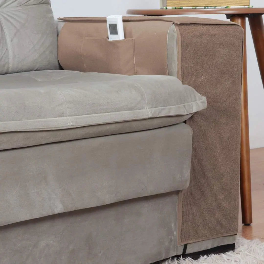 Protetor Braço de Sofá Arranhador para Gatos Kit 2 - Chocolate