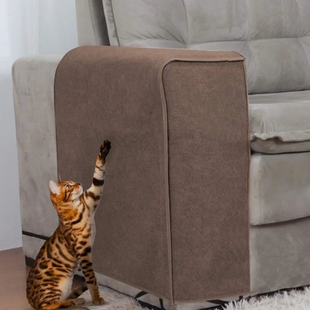 Protetor Braço de Sofá Arranhador para Gatos Kit 2 - Chocolate
