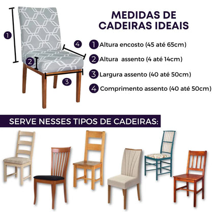 Capa para Cadeira de Jantar - Geo