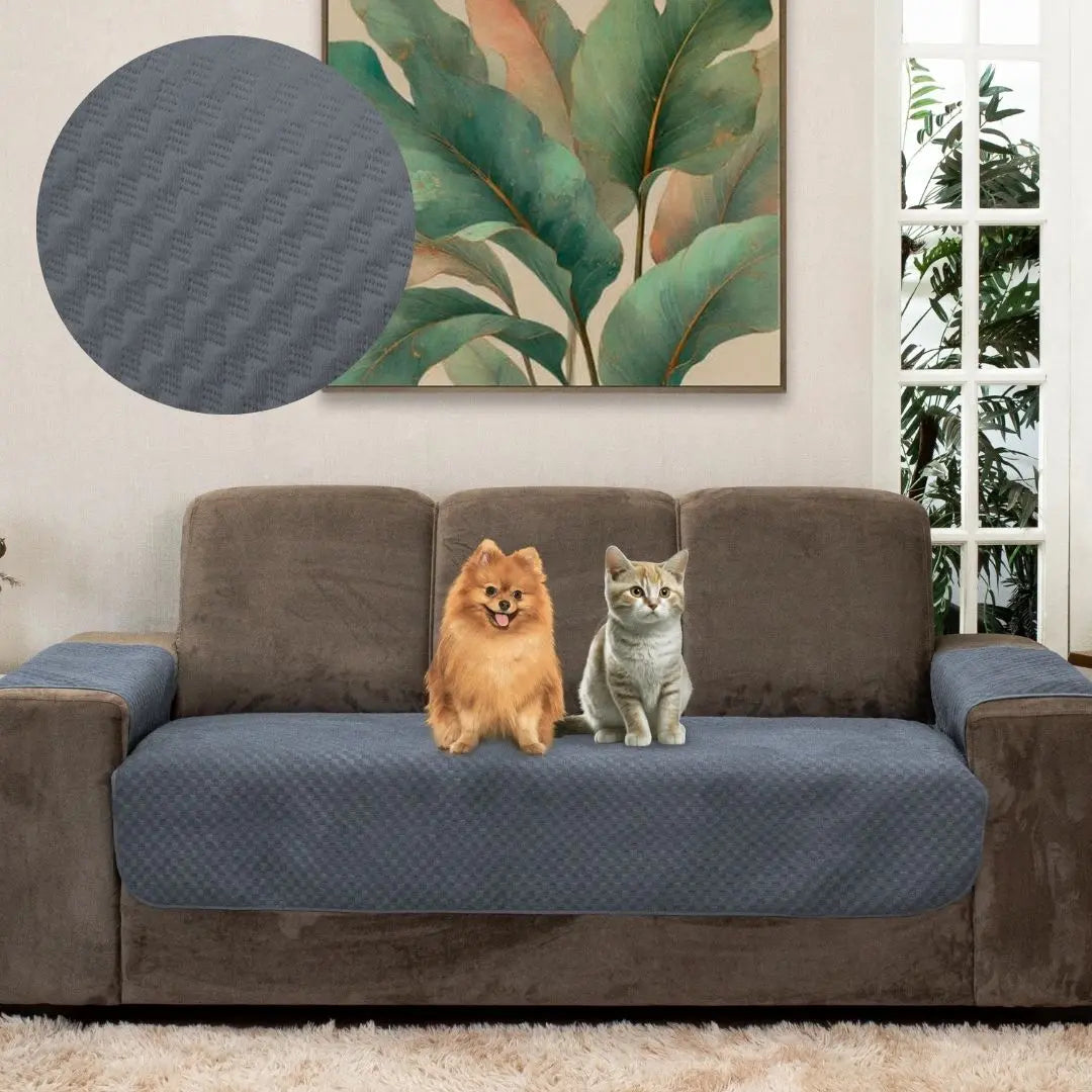 Capa Protetora Arranhão Gato Sofá Boutique - Cinza Escuro