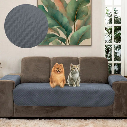 Capa Protetora Arranhão Gato Sofá Boutique - Cinza Escuro