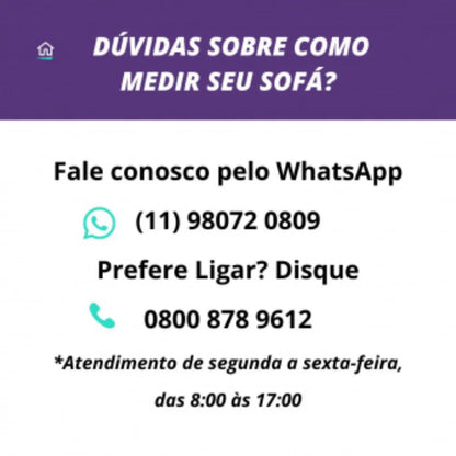 Capa de Sofá de Canto Spandex Special Impermeável - Preta